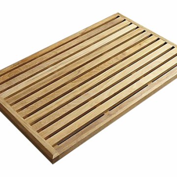 Premium Acacia Wood Slatted Bath Mat - Durable & Eco-Friendly Bathroom Essential